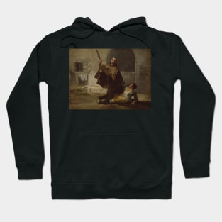 Friar Pedro Clubs El Maragato with the Butt of the Gun by Francisco Goya Hoodie